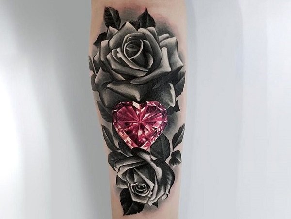 钻石纹身图案:44款漂亮的钻石纹身图案的的含义