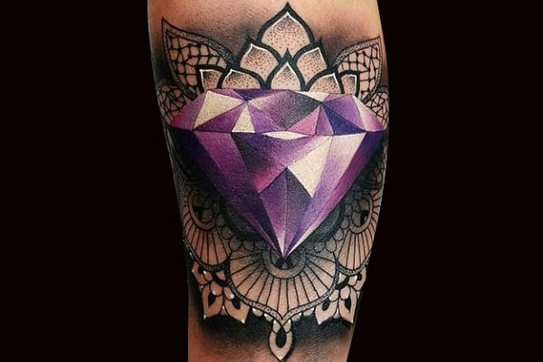 钻石纹身图案:44款漂亮的钻石纹身图案的的含义 - 798纹身网